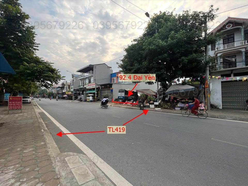 Đất mặt đường TL419, xã Đại Yên, 92.4m² - Cơ hội đầu tư tuyệt vời!
