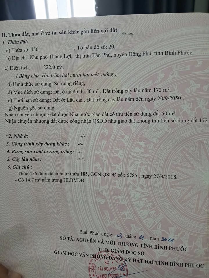 Đất nền Tổ 33, Thị trấn Tân Phú, 220m² giá 6xx triệu - Cơ hội đầu tư tuyệt vời!