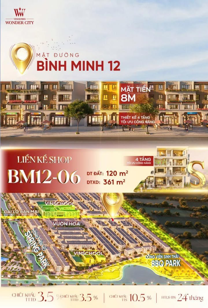 Townhouse Vinhomes Đan Phượng 120m² giá thỏa thuận - Vị trí hiếm, đầu tư bền vững!