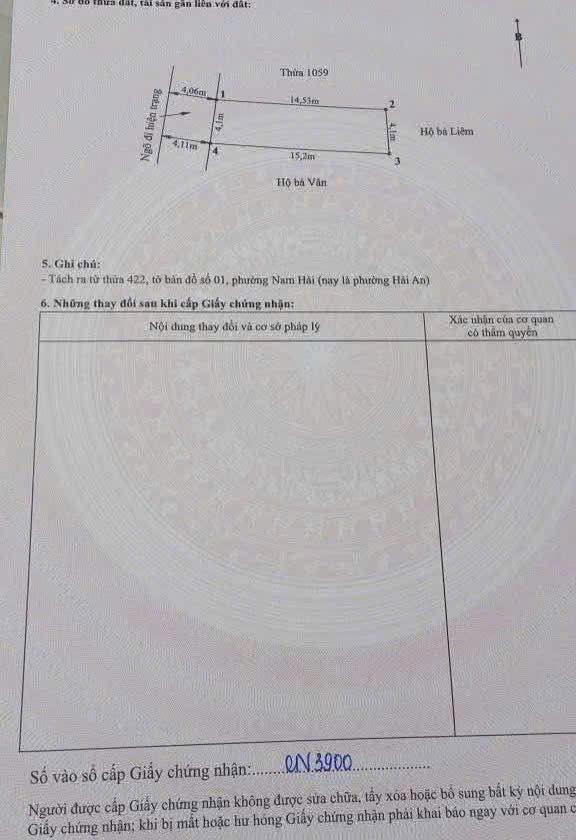 Đất nền Hàng Tổng, Hải An, 60m² giá 2 tỷ - Đầu tư sinh lời hấp dẫn!
