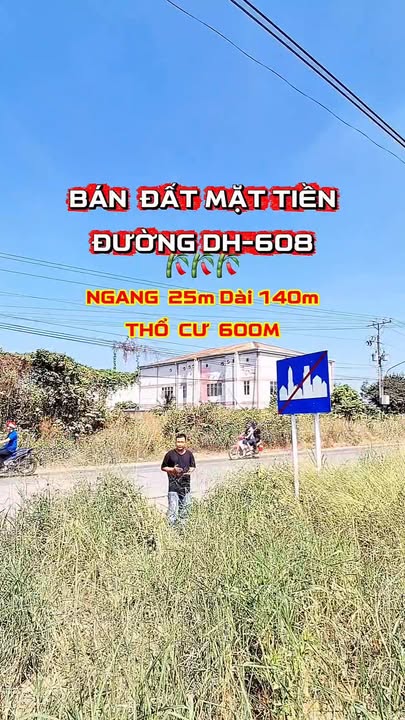 Đất mặt tiền đường DH-608, Phường Long Nguyên, 3492m² giá 21 tỷ - Cơ hội đầu tư sinh lời!