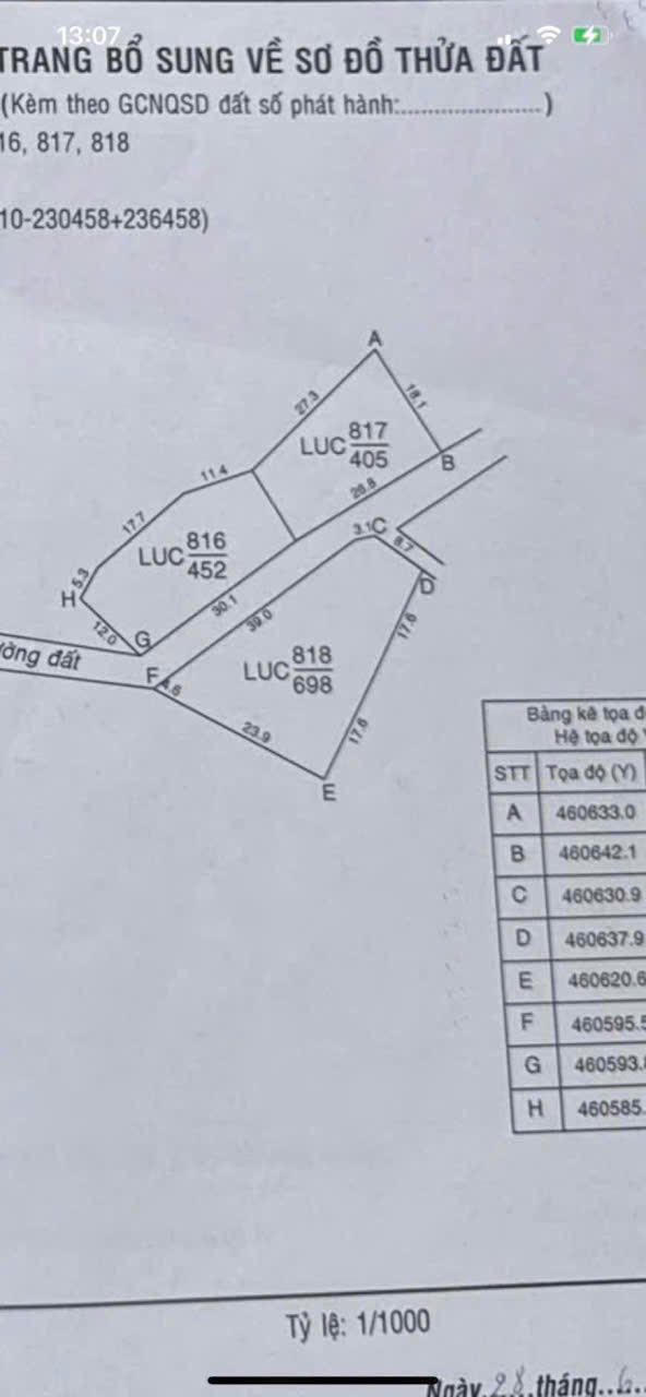 Đất nông nghiệp 5400m² mặt tiền đường Bêtông - Giá chỉ 225 triệu