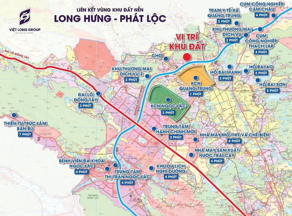 Đất nền Long Hưng – Ngọc Lặc, Thanh Hóa 110m² giá chỉ 2 triệu/m² - Đón sóng công nghiệp!