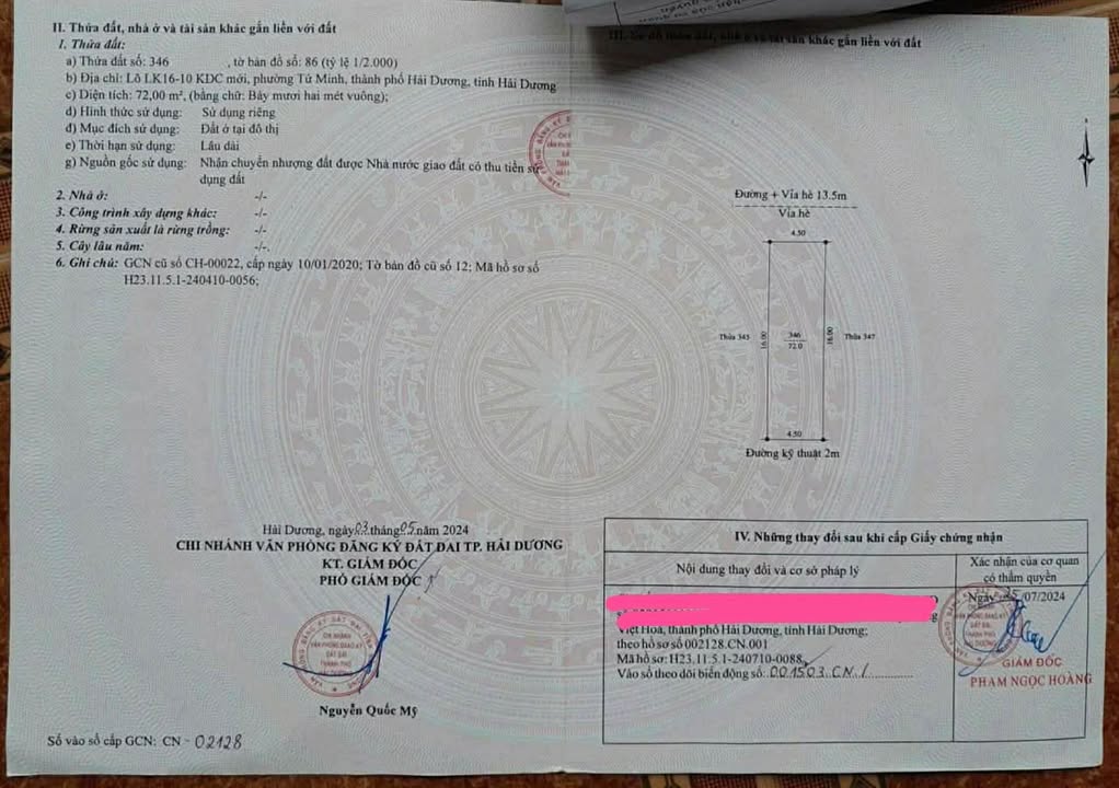 Bán đất FrontHouse mặt phố Nguyễn Tế, Tứ Minh, 72m² - Sổ đỏ chính chủ, giá tốt!