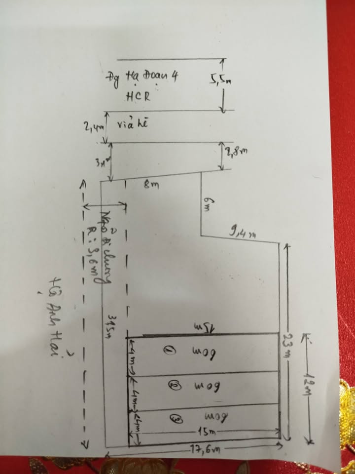 Đất chính chủ 180m² ngõ R:3,6m Hạ Đoạn 4 - Cần bán gấp chỉ 5.58 tỷ!