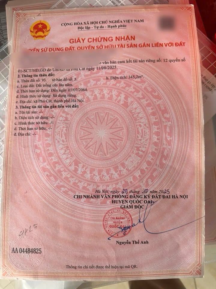 Đất nền Quốc Oai 354m² giá chỉ 20 triệu/m² - Cơ hội đầu tư tuyệt vời!