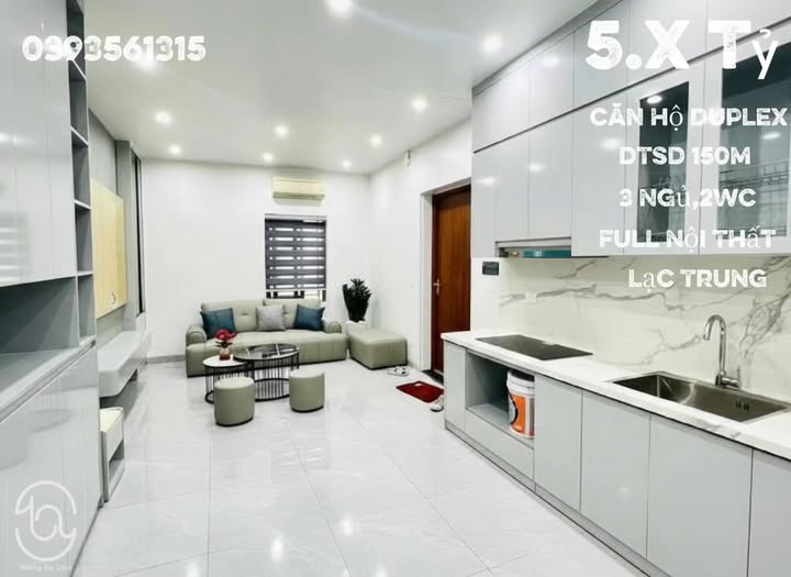 Căn hộ Duplex 2 tầng tại Lạc Trung 37m² giá 5 tỷ - Vô vàn tiện ích xung quanh!