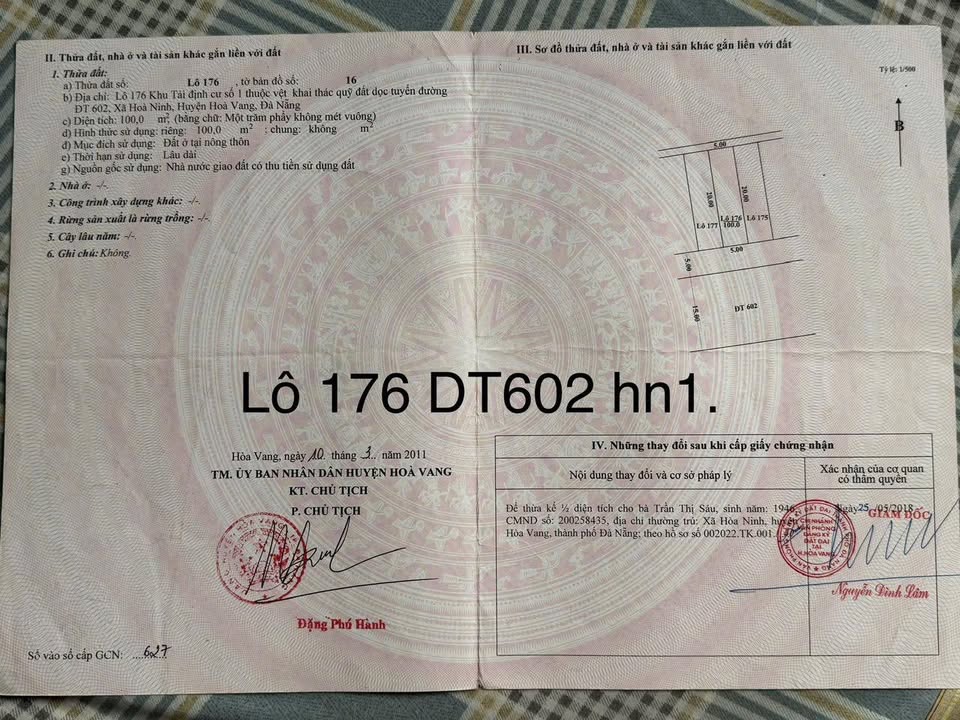 Đất nền Hòa Ninh Đà Nẵng 100m² giá 2.8 tỷ - Nhận cọc ngay!