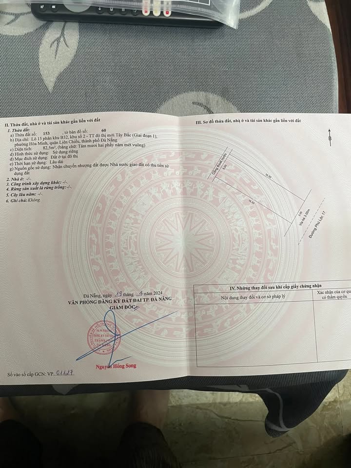 Đất nền đường Phú Lộc 17, Quận Liên Chiểu, 82.5m² - Giá tốt, cơ hội đầu tư!