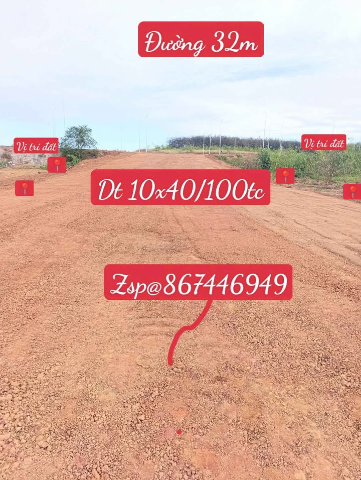 Đất thổ cư Bình Phước 400m² giá 500 triệu - Tiềm năng đầu tư cao!