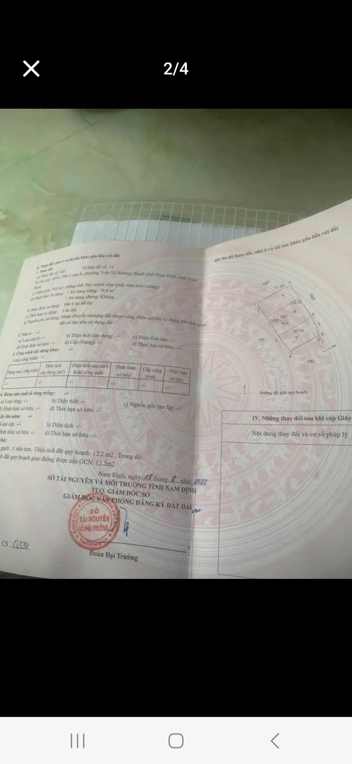 Đất nền 80m² tại Ngõ Phù Long, Nam Định giá chỉ 1.799 tỷ - Cơ hội đầu tư tuyệt vời!