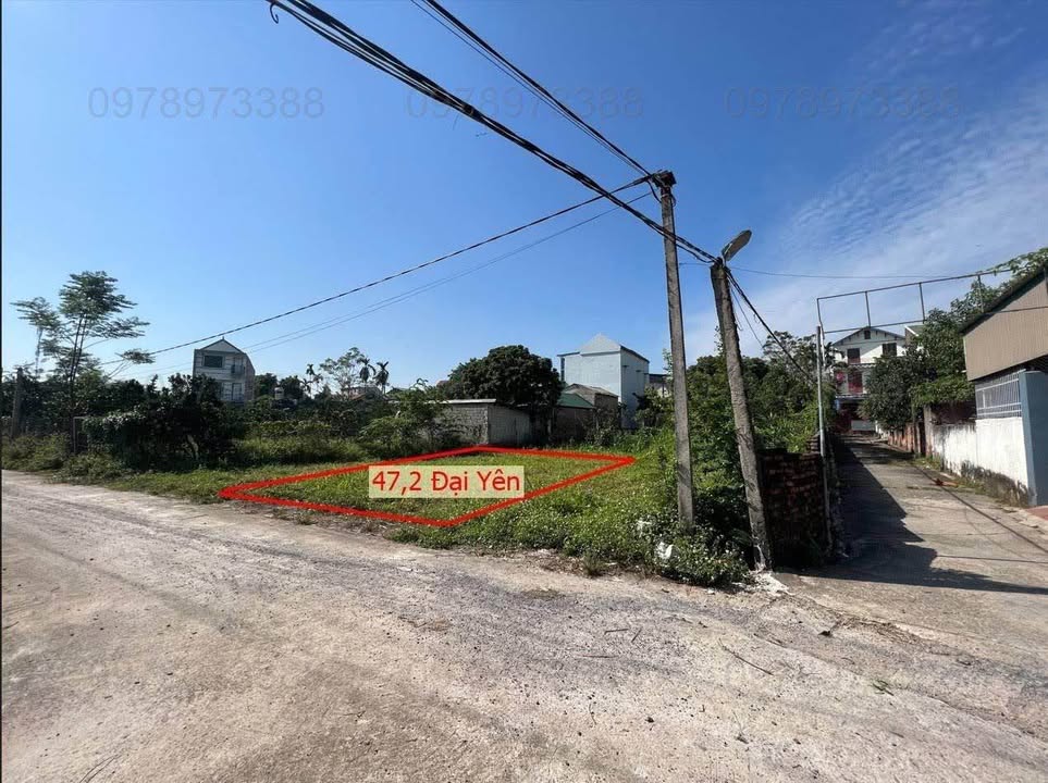 Đất nền Đại Yên - Chương Mỹ 47.2m² giá 2 tỷ - Đường rộng ô tô tránh!