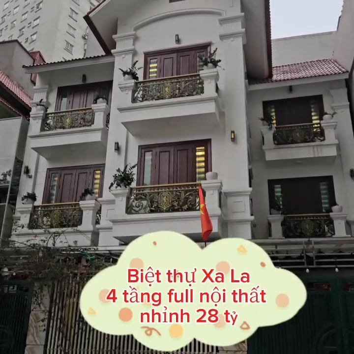 Biệt thự Townhouse KĐT Xa La 130m² giá 28 tỷ - Mặt tiền 11.3m, Ô tô kinh doanh!