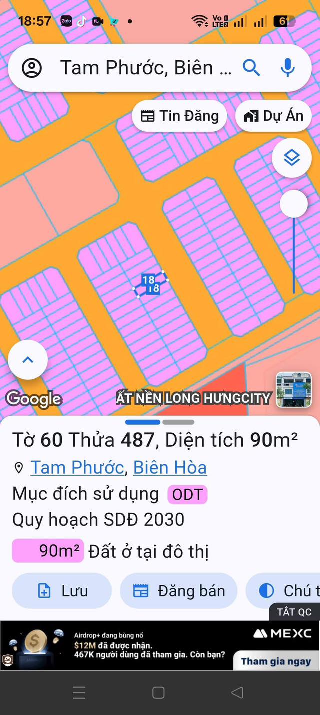 Đất nền Khu dân cư thương mại Phước Thái, Biên Hòa 90m² giá 1.9 tỷ - Sổ đỏ chính chủ, công chứng ngay!