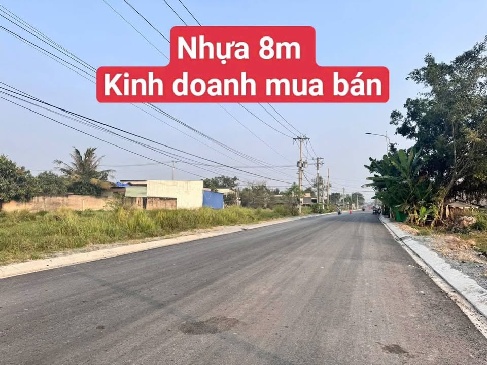 Đất nền thổ cư 130m² mặt tiền đường Bình Tả 1, Đức Hòa - Giá 2.1 tỷ - Đầu tư sinh lời!
