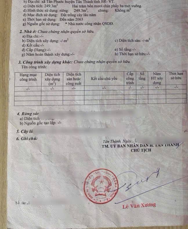 Đất thổ cư 249m² Phú Mỹ giá 3.2 tỷ - Đầu tư tiềm năng ngay trung tâm!