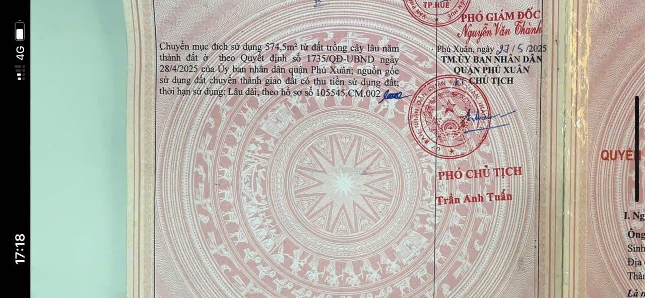 Đất 575m² kiệt ô tô Phạm Tu, Hương Long, Huế - Tiềm năng nghỉ dưỡng tuyệt vời!