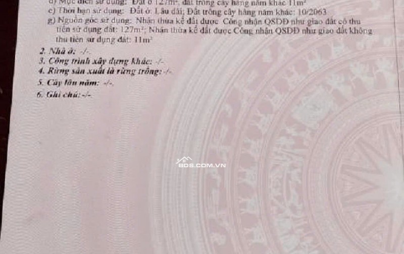 Nhà mặt tiền đường Hai Bà Trưng, Long Hải 138m² giá 7.5 tỷ - Gần biển, thuận tiện kinh doanh!