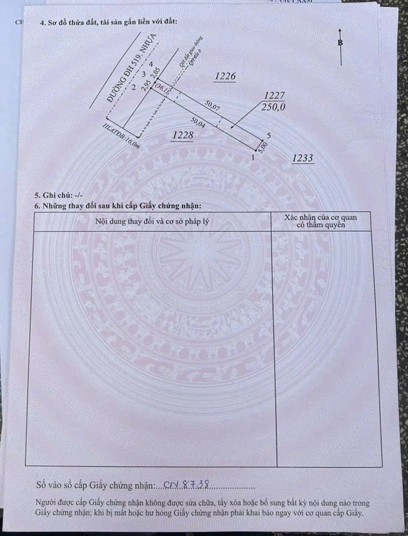 Đất thổ cư 500m² xã Phước Thành, TP.HCM - Đường nhựa, sát chợ chỉ 720 triệu!