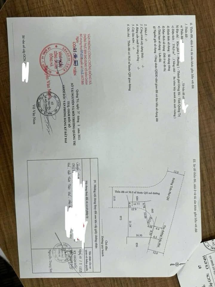 FrontHouse Đường Trần Phú Đông Hà 376m² giá 3.2 tỷ - Cơ hội đầu tư tuyệt vời!