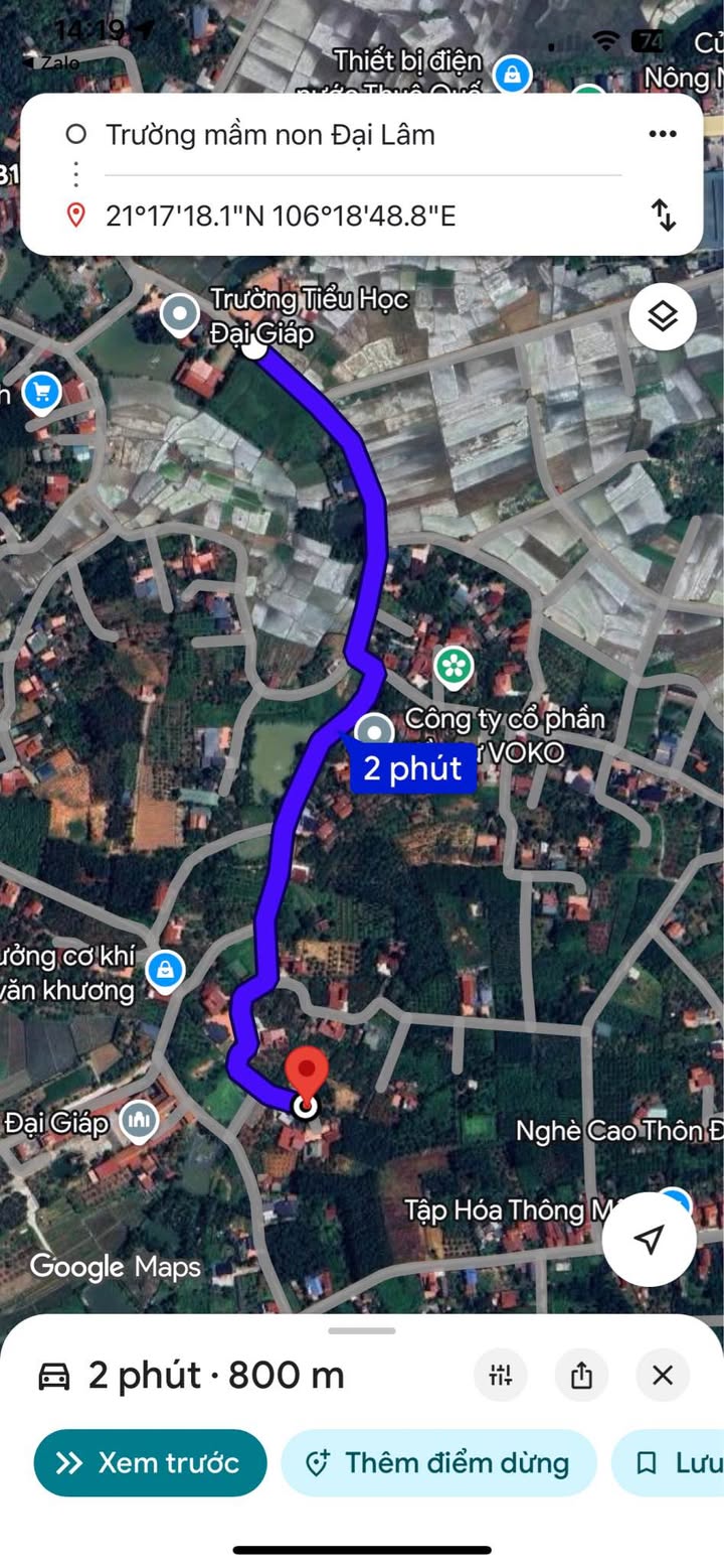 Đất thổ cư Đại Giáp - Đại Lâm 300m² giá 1.6 tỷ - Mặt tiền rộng, vị trí trung tâm!