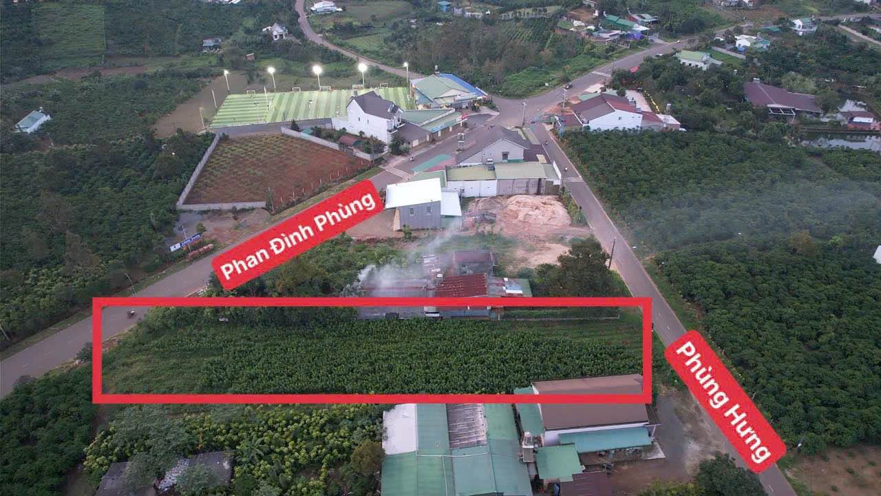 Đất mặt tiền đường Phan Đình Phùng Bảo Lộc 2000m² giá 12 tỷ - Cơ hội đầu tư hấp dẫn!