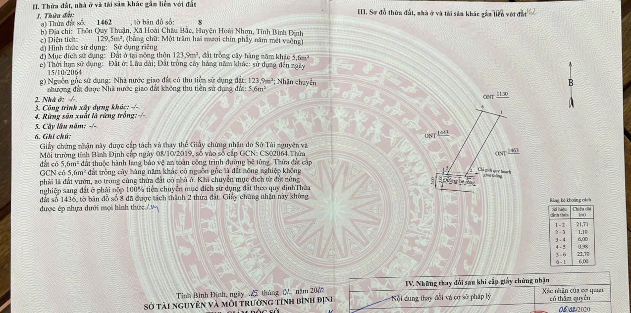 Đất thổ cư 138m² tại thôn Quy Thuận, Hoài Nhơn - Giá mềm, cơ hội đầu tư tốt!