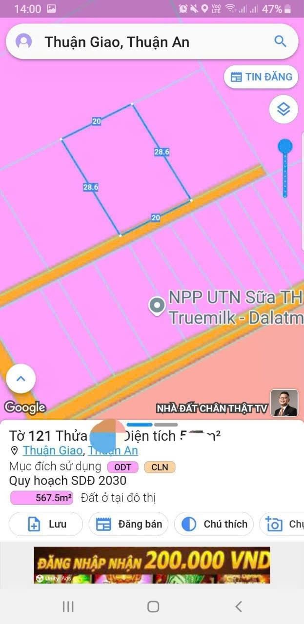 Đất nền Phường Thuận Giao 160m² giá 6 tỷ - Đầu tư sinh lời ngay!