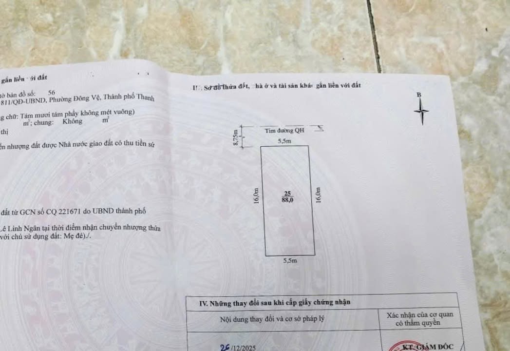 Đất mặt tiền Nguyễn Công Trứ, Phường Đông Thịnh, 85m² giá chỉ 6.5 tỷ - Đầu tư sinh lời ngay!