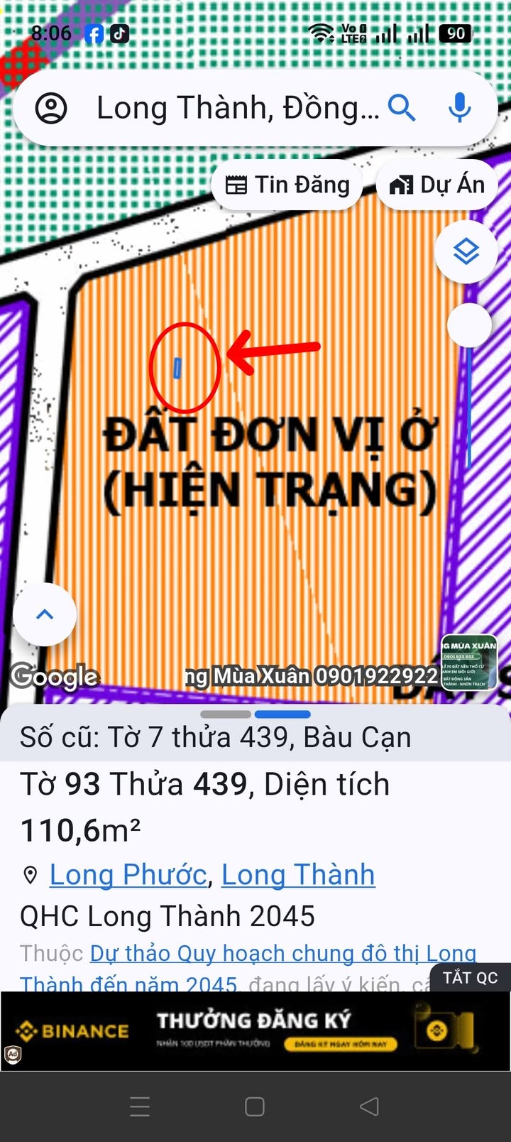 Đất nền Bàu Cạn, Long Thành 110m² giá 1 tỷ - Sổ đỏ chính chủ, đầu tư sinh lời!