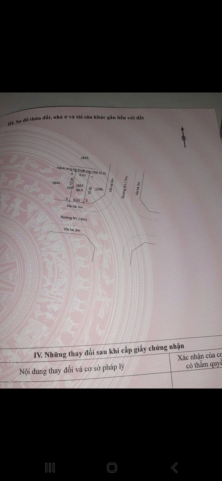 Đất nền Phương Trường An Bến Cát 60m² - Giá đầu tư hấp dẫn!