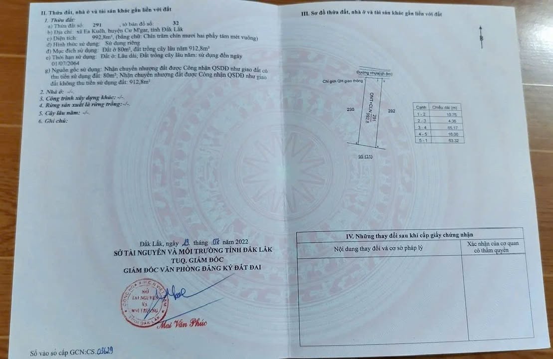 Đất nền Eakiet, 523m² chỉ 250 triệu - Cơ hội đầu tư hấp dẫn!