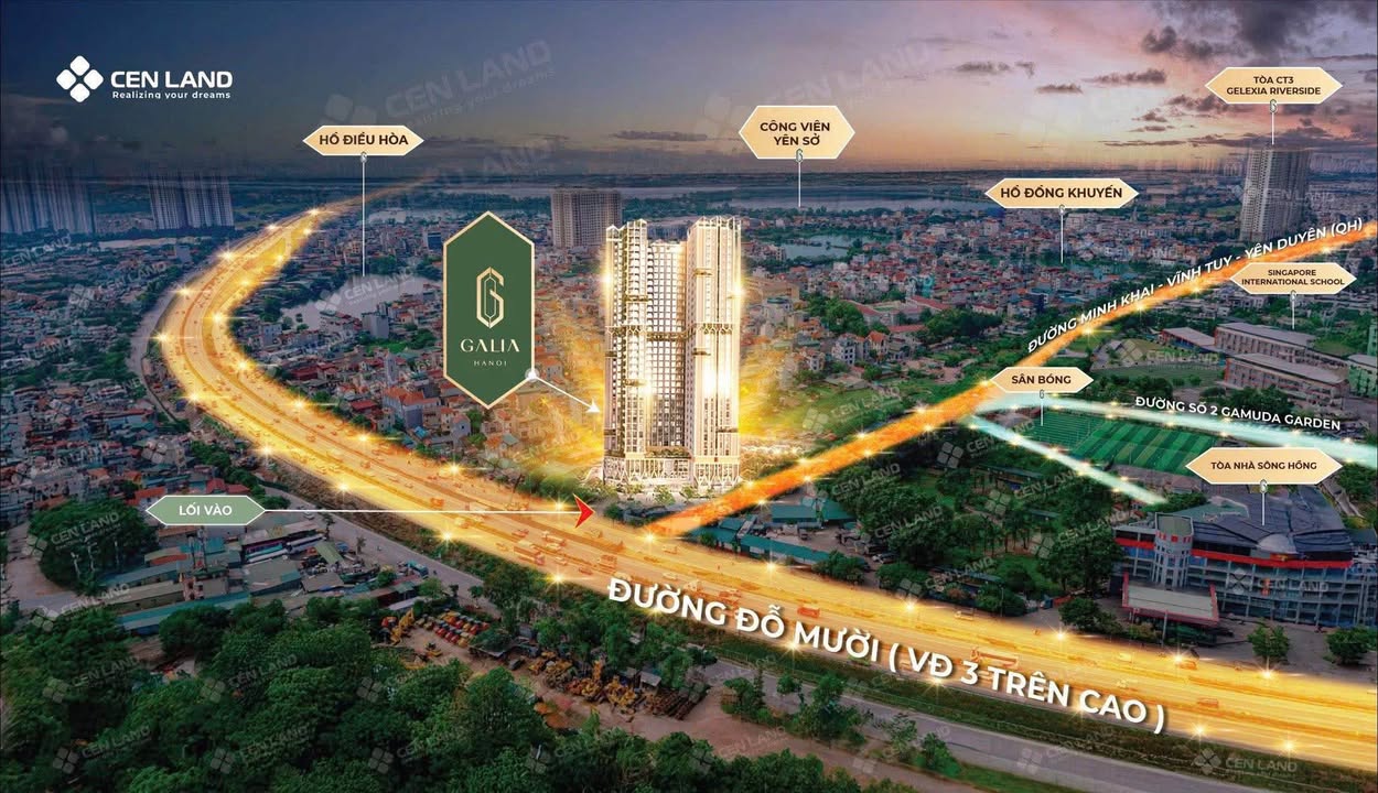 Căn hộ 2PN Galia Yên Sở 68m² giá 6.4 tỷ - Thiết kế thoáng mát, view đẹp!
