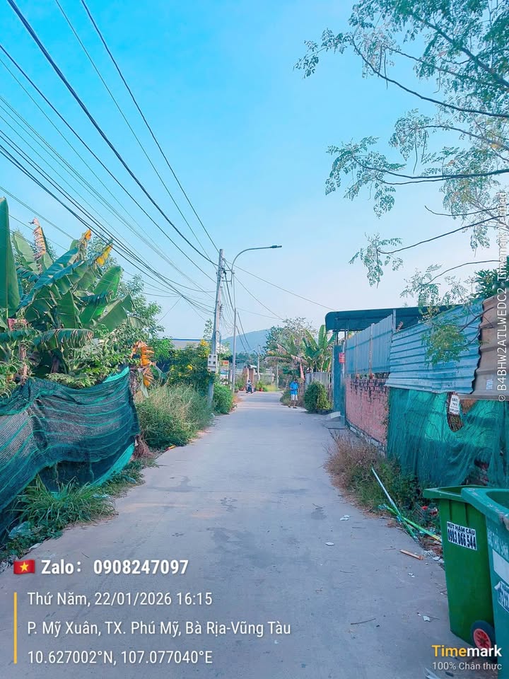 Đất nền khu phố Thị Vải - Mỹ Xuân 115m² giá 1.4 tỷ - Đường bê tông đông đúc!