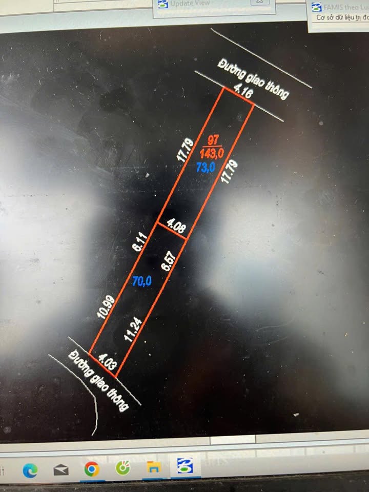 Đất thổ cư 127m² 2 mặt tiền tại Tân Thịnh - Giá chỉ 3 tỷ