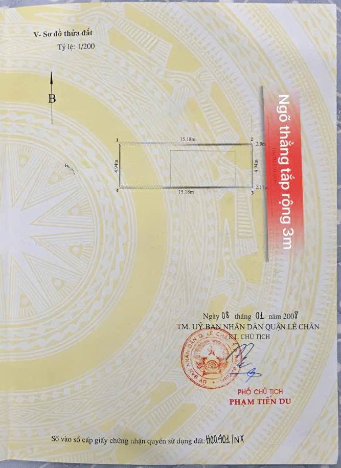 Đất phố Hoàng Minh Thảo, Hải Phòng 75m² giá 4.2 tỷ - Đầu tư sinh lời tuyệt vời!