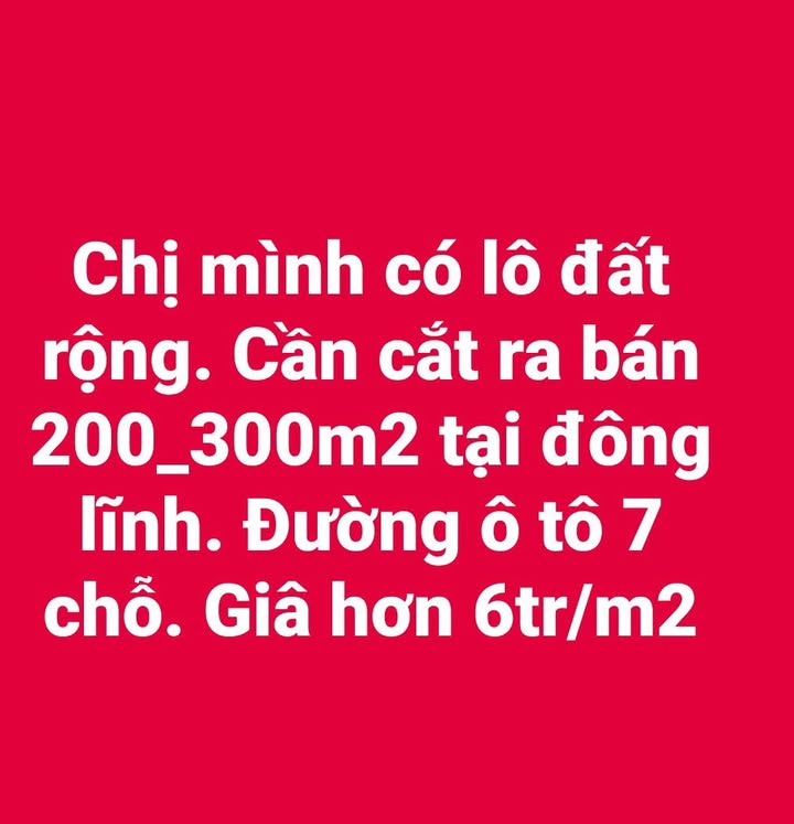 Đất nền 700m² tại Đông Lĩnh - Giá chỉ 6 triệu/m² - Cơ hội đầu tư hấp dẫn!