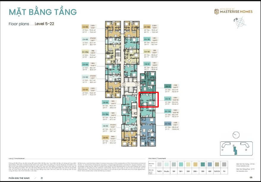 Căn hộ 1PN+ Vinhomes Ocean Park 50m² giá 3.5 tỷ - View bể bơi tuyệt đẹp!