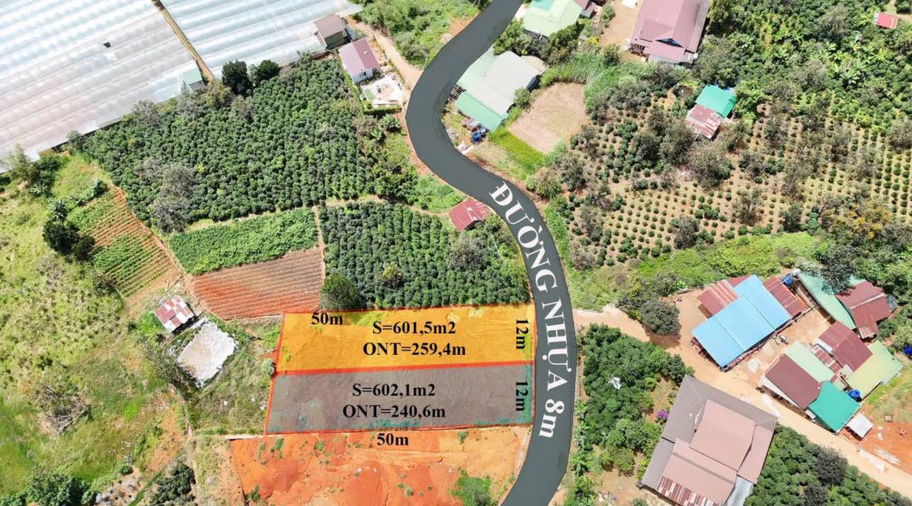 Đất nền Đạ Sar, Lạc Dương 601m² giá 3 tỷ - Sổ hồng riêng, công chứng nhanh!