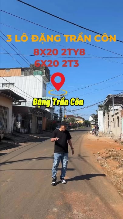 Đất nền lô góc Đặng Trần Côn, Pleiku 400m² giá 2.3 tỷ - Cơ hội đầu tư tốt!