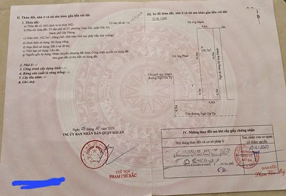 Đất mặt đường Ngô Gia Tự, Nam Hải, Hải An 102.7m² - Vị trí kinh doanh lý tưởng!