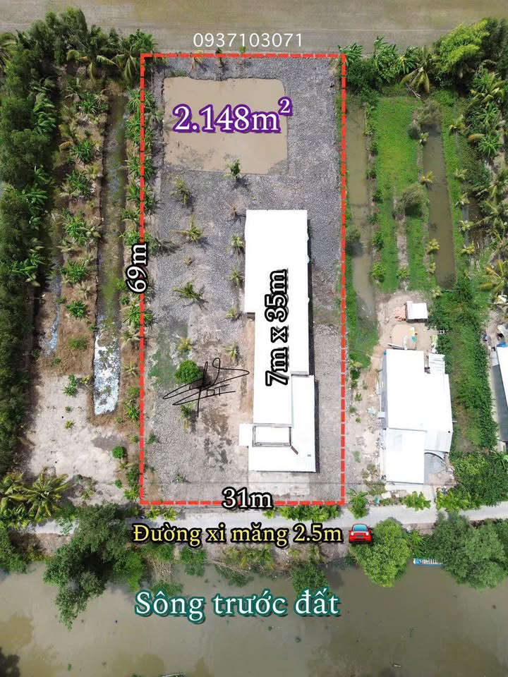 Đất nền thổ cư Hòa An, Huyện Phụng Hiệp 2148m² giá chỉ 1.6 tỷ - Cơ hội đầu tư không thể bỏ qua!