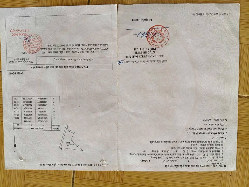 Đất nền 2.100m² xã Đắk N'Drót, Đắk Mil giá 139 triệu - Sổ hồng chính chủ!