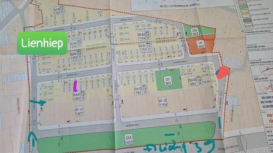 Đất nền Liên Hiệp Hưng Hà 118m² giá 1.5 tỷ - Cơ hội đầu tư hấp dẫn!