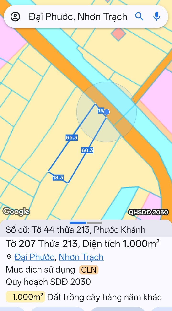 Đất nền Phước Khánh 1000m² giá 3.2 tỷ - Pháp lý rõ ràng, đầu tư sinh lời!