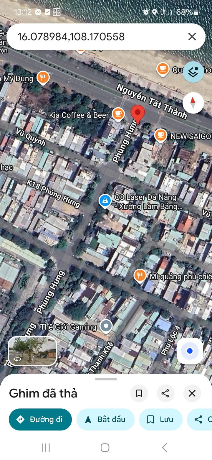 Đất nền đường Phùng Hưng Đà Nẵng 130m² chỉ 10.14 tỷ - Cơ hội đầu tư sinh lời!