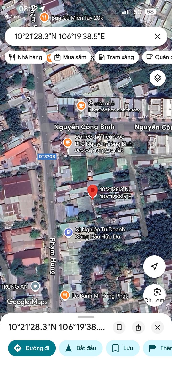 Đất nền thổ cư tại xã Trung An, Mỹ Tho 108m² chỉ 630 triệu - Cơ hội đầu tư tuyệt vời!