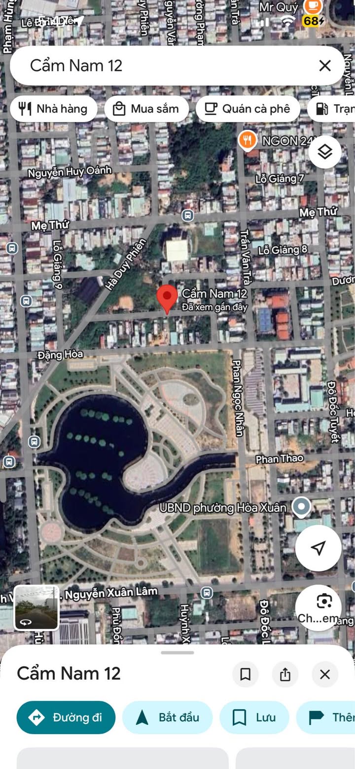 Đất nền Phường Hòa Xuân, Quận Cẩm Lệ 95m² giá 5.2 tỷ - Gần công viên lớn!