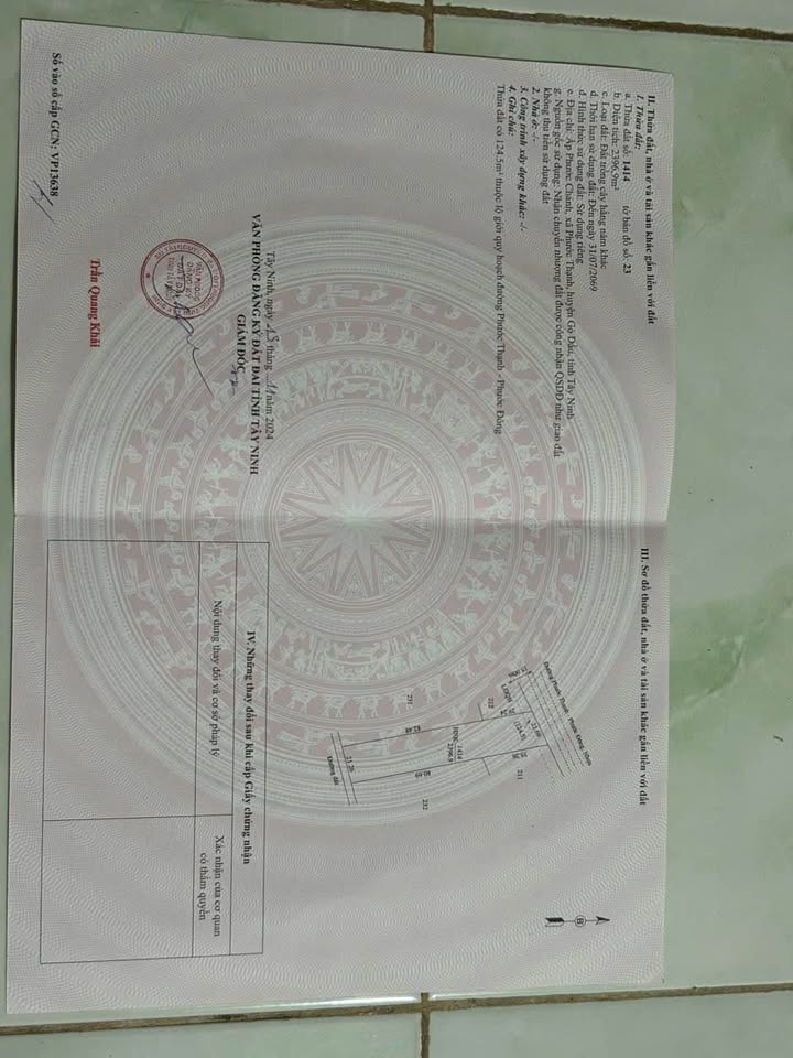 Đất 2 mặt tiền tại ấp Phước Đông, Gò Dầu, 2396m² giá 62.296 tỷ - Cơ hội đầu tư hấp dẫn!