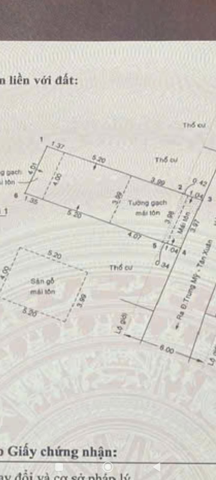 Bán nhà nát xã Trung Chánh, Hóc Môn 48m² giá 2.6 tỷ - Cơ hội đầu tư hiếm có!